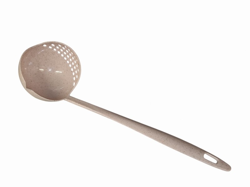 Warrior Beige Lipped and Straining Ladle