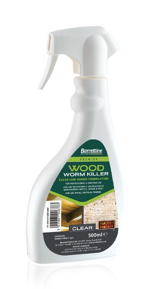 Barrettine 500ml Water Based Woodworm Treatment Trigger Spray
