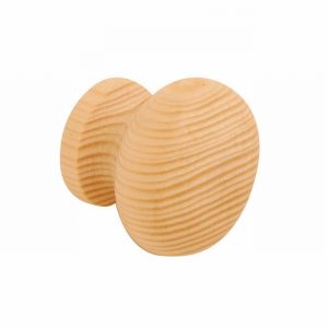 40mm Pine Knob with Woodscrew Fixing Hole
