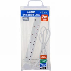 Elpine 2m 6 Gang 13A Extension Lead
