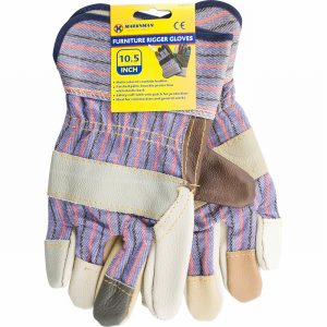 10.5 Leather and Cotton Rigger Gloves