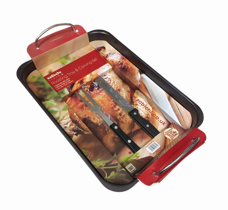 Non Stick Roasting Tin and Carving Set