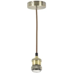 Ceiling Pendant Set VINTAGE Bright Silver <1.8Mtr. ES
