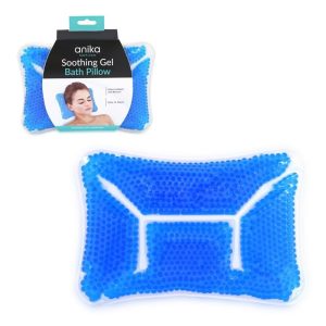 Bath Pillow Gel Filled Blue 28x18x4cm