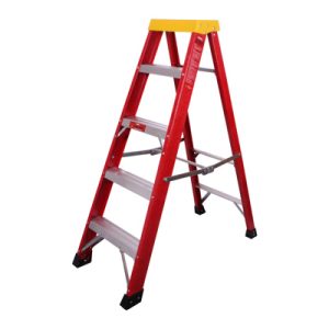 Step Ladder 5Tread Fibreglass & Aluminium 1.62Mtr. High