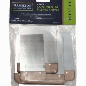4 x Hamilton Stainless Steel Blade Continental Filling Knife Set