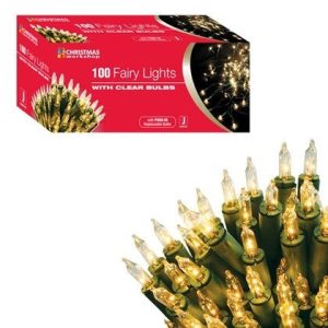 Christmas Lights Shadeless 100 Clear
