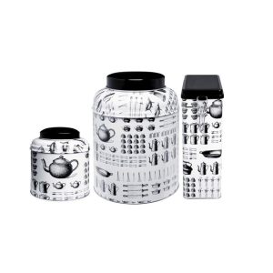 Storage Tin Hinged Lid Kitchen Design Sugar 195x130x75mm D