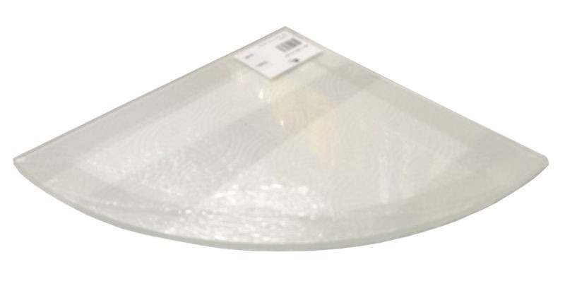 Shelf DURALINE Floating Glass Fr. Border 30x30cm Corner D