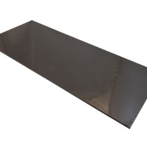Shelf DURALINE Floating Glass Black 25x25cm Corner x12mm D