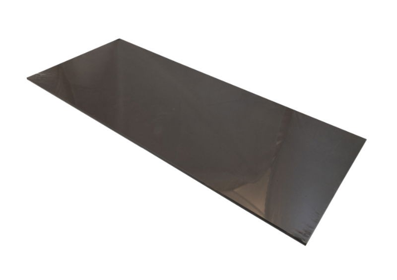 Shelf DURALINE Floating Glass Black 25x25cm Corner x12mm D