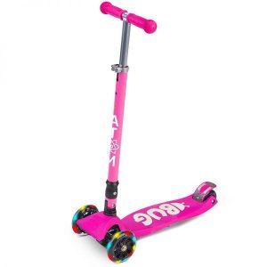 Scooter AtomBUG Folding Illuminated Wheel Pink & Bag D