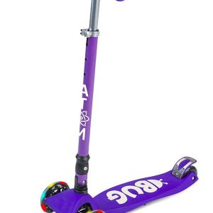 Scooter AtomBUG Folding Illuminated Wheel Purple & Bag D