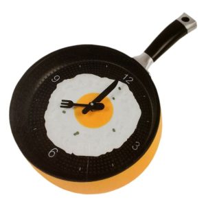Clock Frying Pan Design Yellow