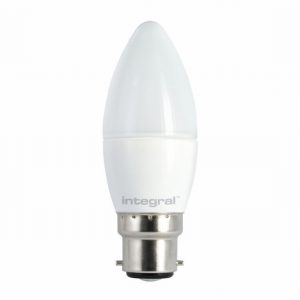 Lamp LED INTEGRAL Candle BC Opal 4.2>??Watt 2700K WW Dimm
