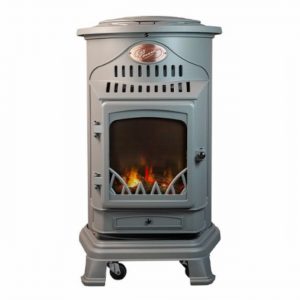 Povence Misty Grey Flame Effect Portable Gas Heater