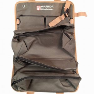 Warrior Oxford Fabric Green and Brown Rolling Tool Bag