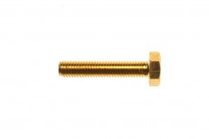 Bolt Hex Brass M 6x50mm