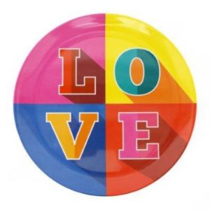 Picnic Ware Plate Melamime LOVE 20cm