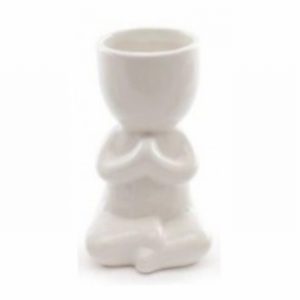 Planter Ceramic White Man Praying