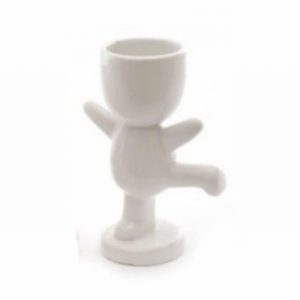 Planter Ceramic White Man Standing