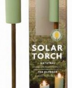 Solar Garden Flares 58cm Green x2