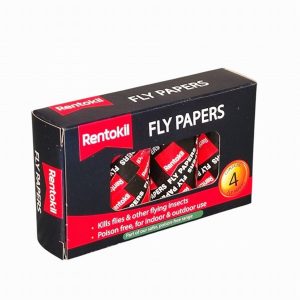 Fly Killer Papers RENTOKIL x4
