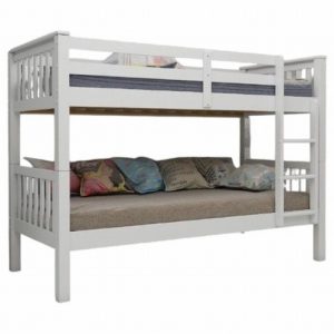 Bedstead  90cmx2 Bunk NAVARRO White