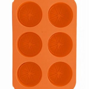Ice Pack 6Section Citrus Slice Mould Orange