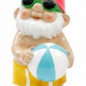 Ornamental Gnome 20.5cm Bright Beach Red Hat