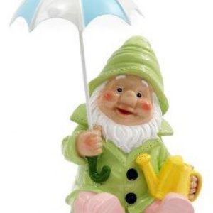 Ornamrntal Gnome 18cm Umbrella Green