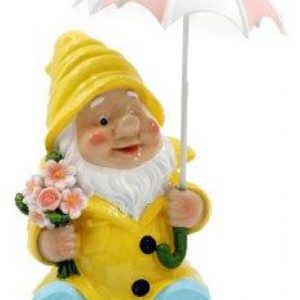 Ornamrntal Gnome 18cm Umbrella Yellow