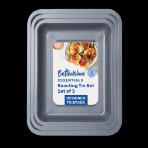 Roasting Tin 28 31 35cm BETTERWARE Set x3