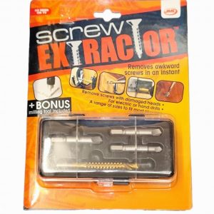 Screw Extractor 3Pce. in Case with Milling Tool