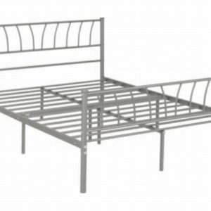 Bedstead 135cm HARLOW Metal Silver