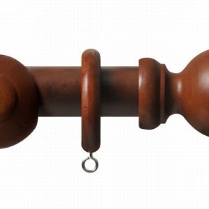 Curtain Pole RENAISSANCE Ball End 28mmx160cm Wood Walnut