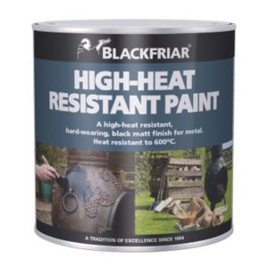Paint HI Heat Resistance Quick Drying <600C 250ml Matt Black