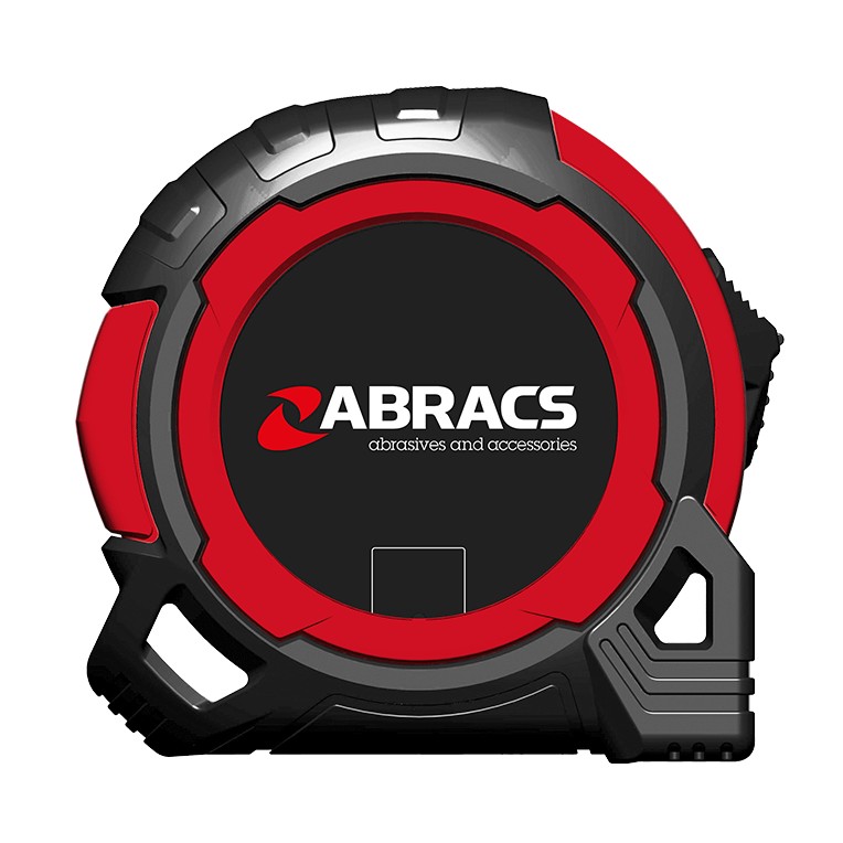 Tape Measure ABRACS 8Mtr. 25mm Del.Rubber Coat Class2