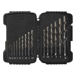 Drill Set HSS 15Pce. 1.5>10mm Ground in H/Duty Case