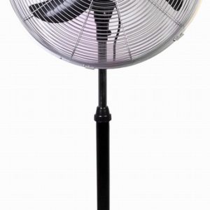 Fan Pedestal 18" 45cm HIGH VELOCITY Black & Silver