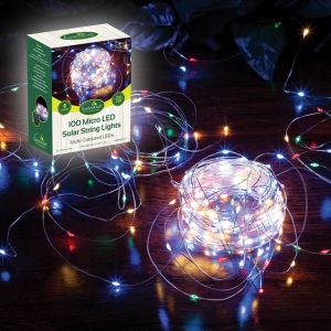 Christmas Lights  100 LED Micro Multi Colour Solar