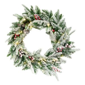Christmas Wreath Pre Lit Premium