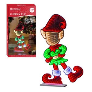 Christmas Elf LED Infinity Mirror Light