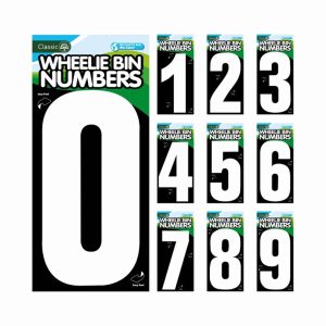 Numeral No.9 S/A White 175mm for W/Bins+