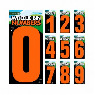 Numeral No.9 S/A High Visibilty Orange 175mm for W/Bins+