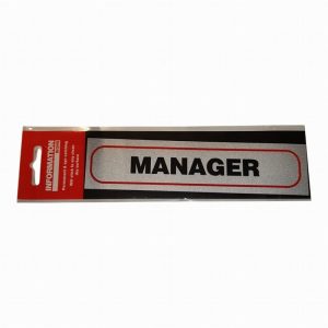 Sign Self Ad. 170x40mm MANAGER