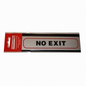 Sign Self Ad. 170x40mm NO EXIT