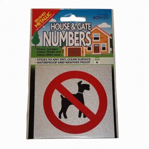 Sign Self Ad. xmm NO DOGS (Symbol)