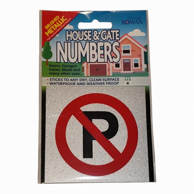 Sign Self Ad. xmm NO PARKING(Symbol)
