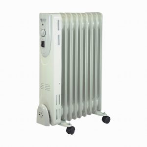 Heater Oil Filled Radiator 2.5Kw 9 Fin White